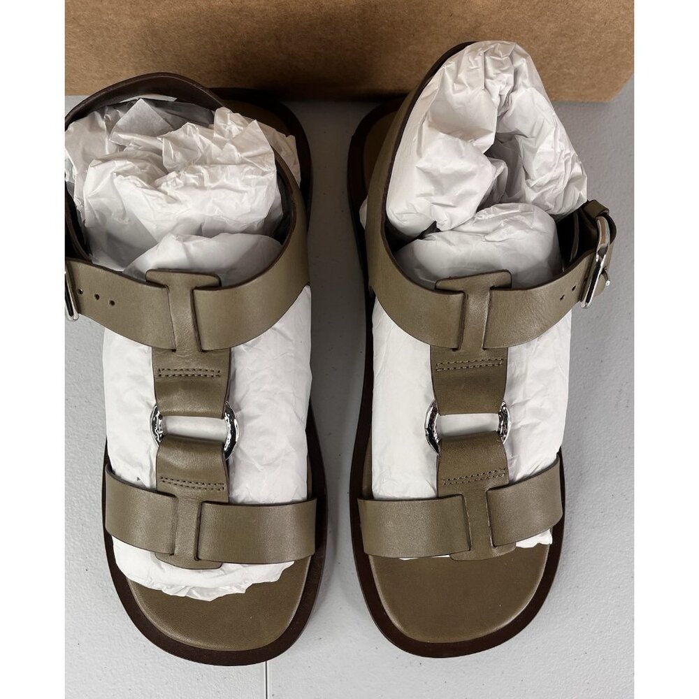 ANTHROPOLOGIE Women's Moss Leather Gladiator Ring Sandals EU 40/US 9-9.5 - Picture 2 of 7